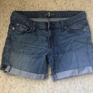 7 for all man kind super cute jean shorts